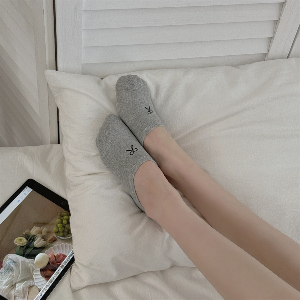 Non-Slip Cotton No-Show Socks for Women | Invisible Low Cut