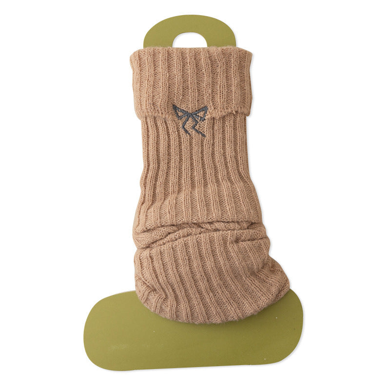 Cozy Bow Slouch Calf Socks | Warm Winter Leg Warmers for Women