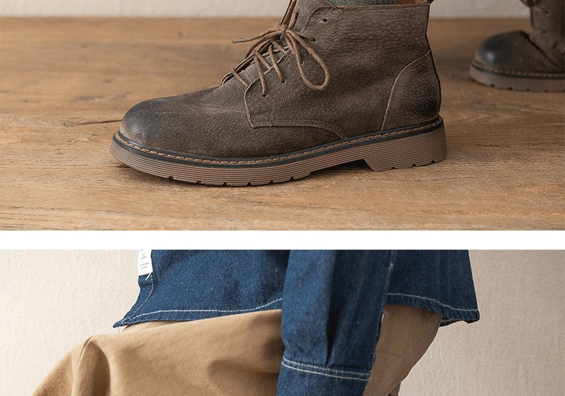 Men's Striped Cotton Crew Socks | Breathable All-Season Everyday