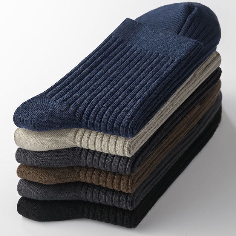 Solid Cotton Everyday Socks | Versatile Casual Business Athletic
