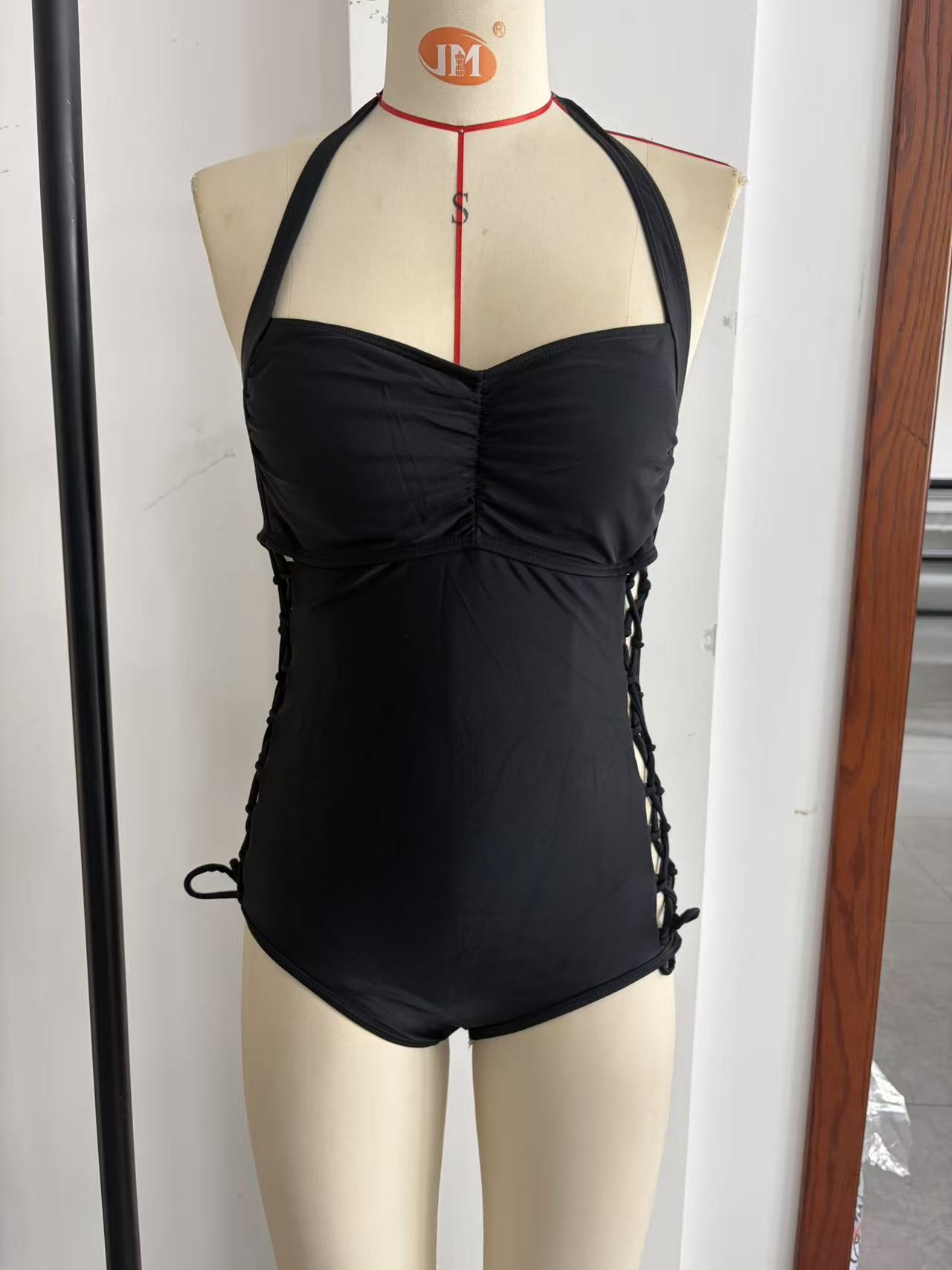 Sexy Halter Tie-Side One Piece Swimsuit | European Style Swimwear