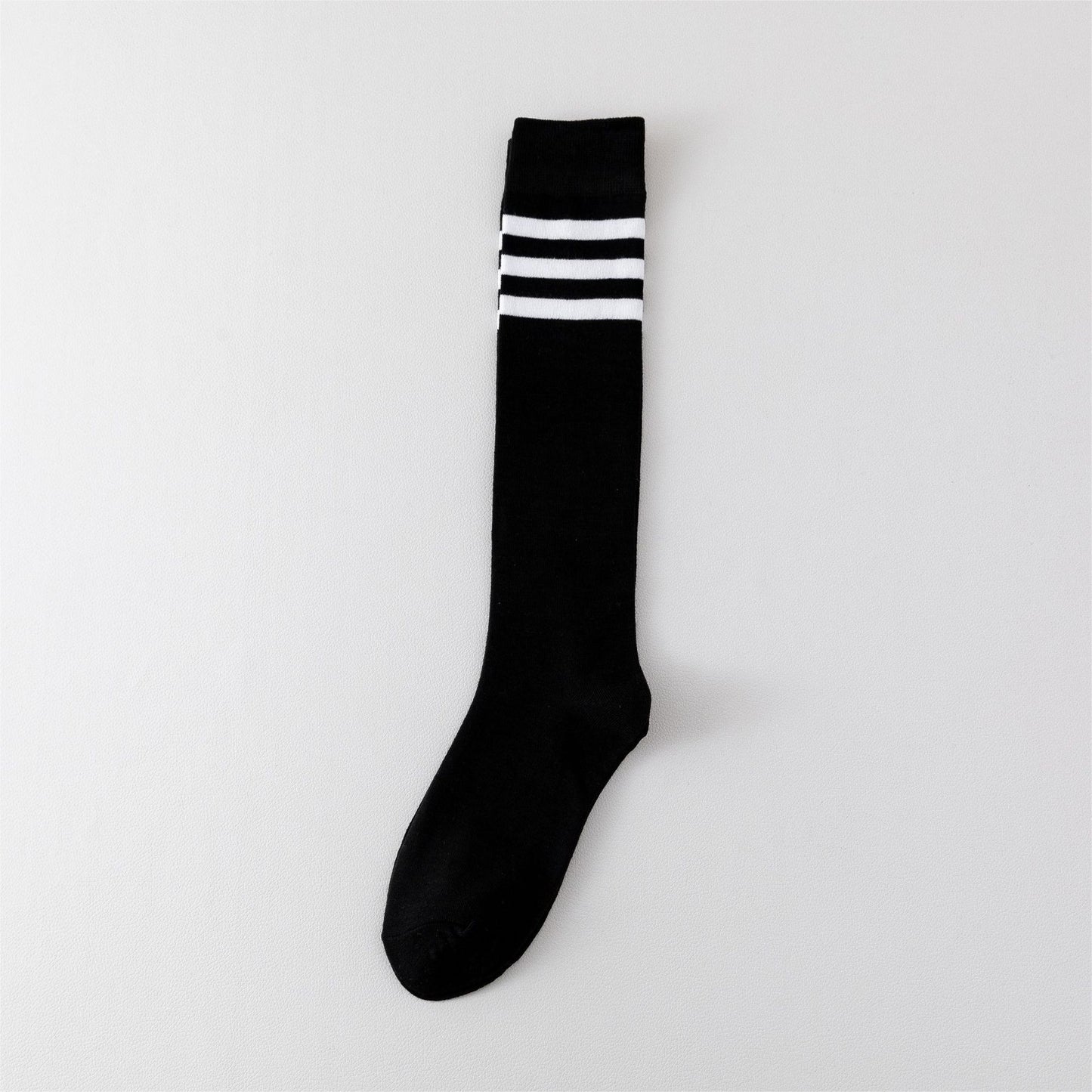 Three Stripe Micro Compression Socks for Women | Slimming Long Socks