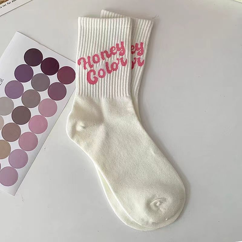 Cute Novelty Crew Socks for Women | Sweet Patterned Cotton Socks