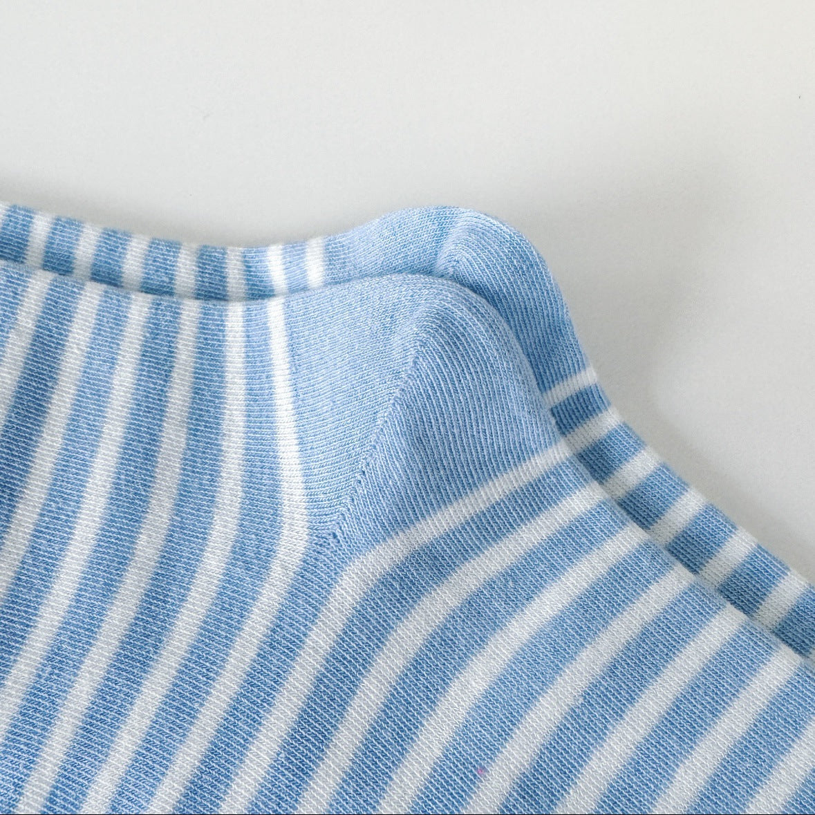 Soft Striped Cotton Crew Socks for Women | Loose Top Comfort