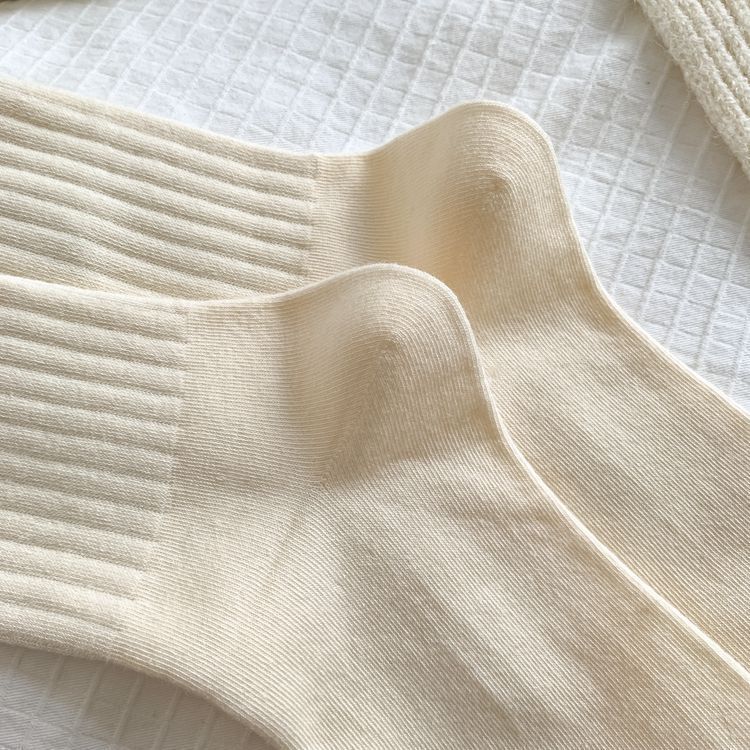 Cute Crew Socks for Women | Burgundy Casual Mid-Calf Socks