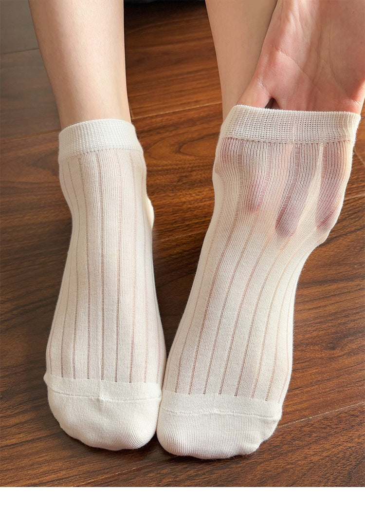 Breathable Mesh Ankle Socks for Women | Summer Ballet Style