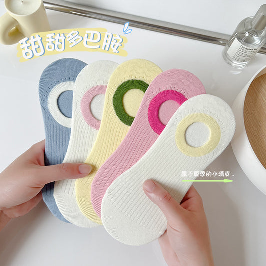 Cotton Non-Slip No-Show Socks for Women | Summer Invisible Socks