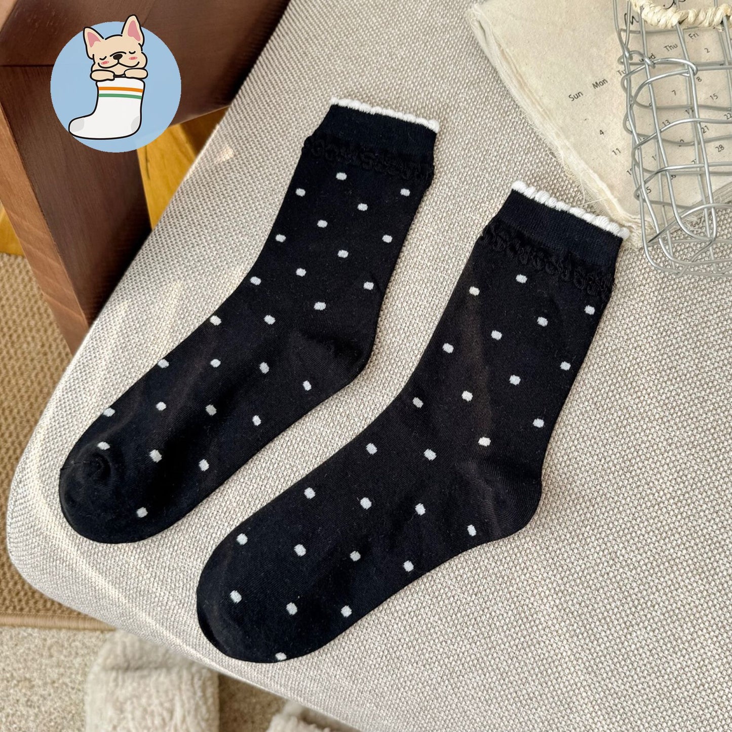 Cute Patterned Cotton Crew Socks for Women | Sweet Everyday Socks
