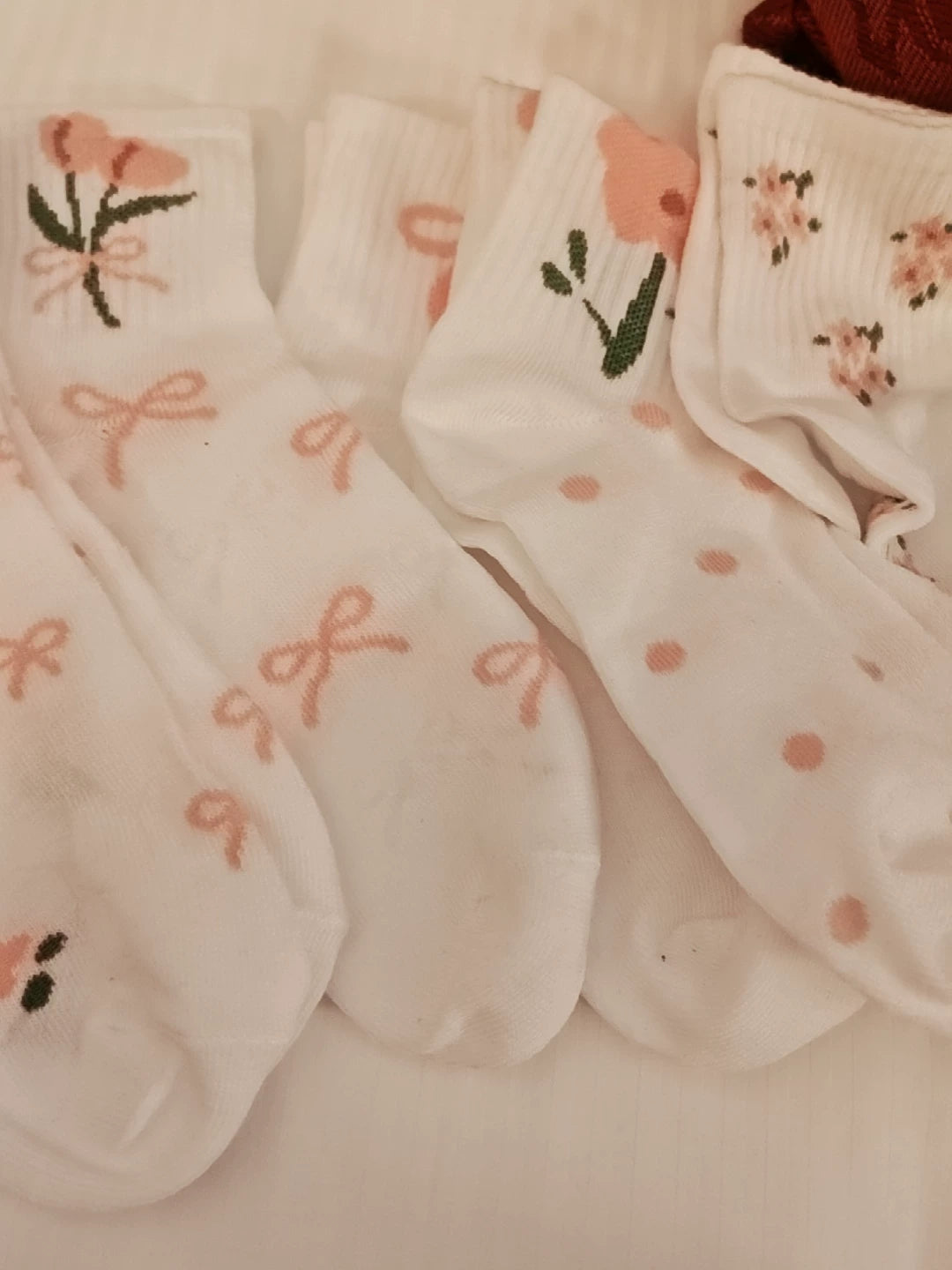 Dainty Floral Ankle Socks for Women | Breathable Everyday Socks