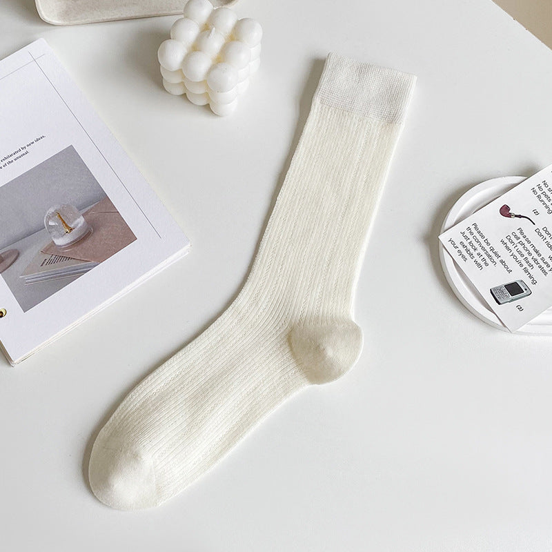 Breathable Mesh Slouch Crew Socks for Women | Lightweight Summer Socks