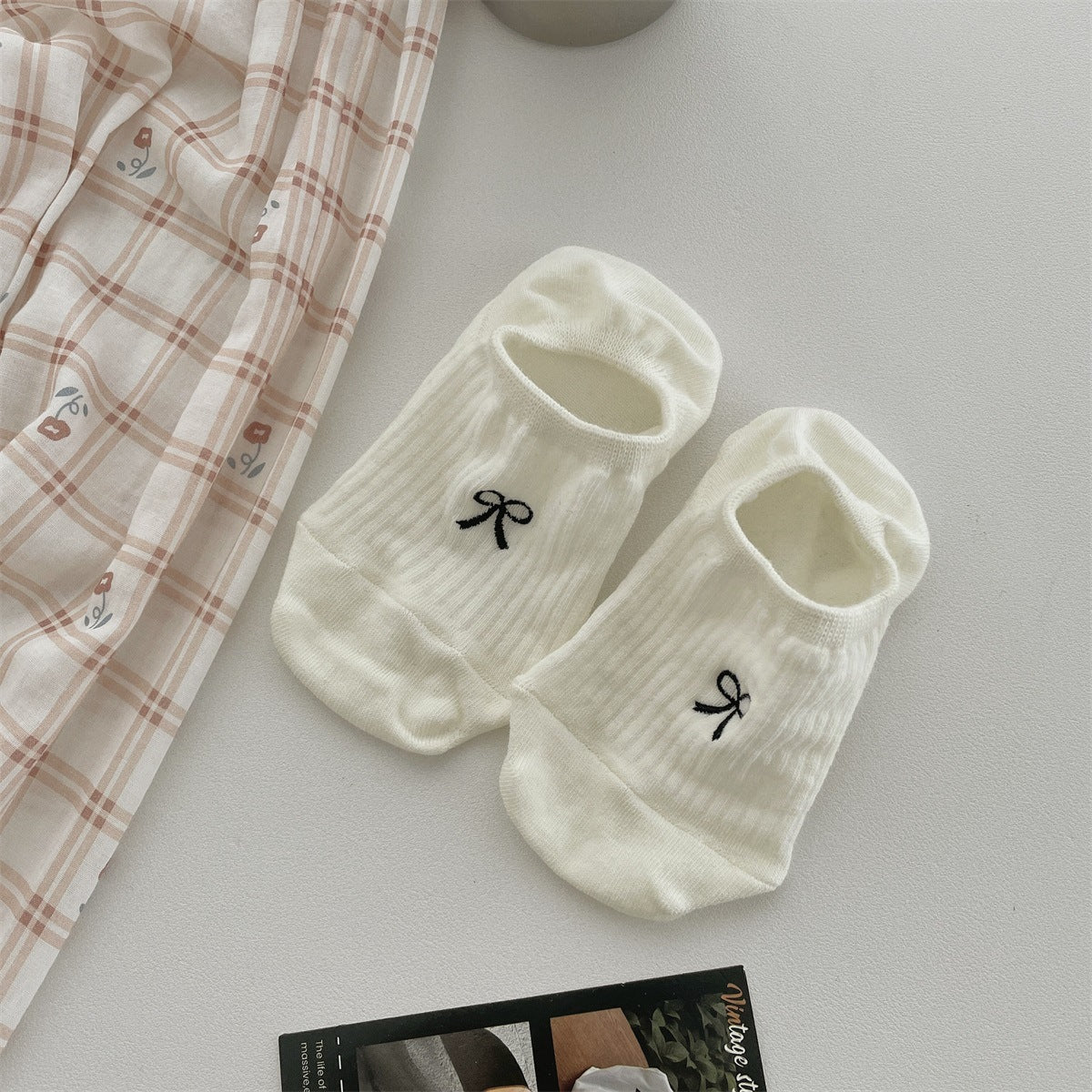 Non-Slip Cotton No-Show Socks for Women | Invisible Low Cut