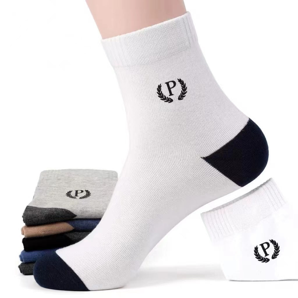 Breathable Men's Crew Socks | Moisture Wicking Casual Athletic Socks