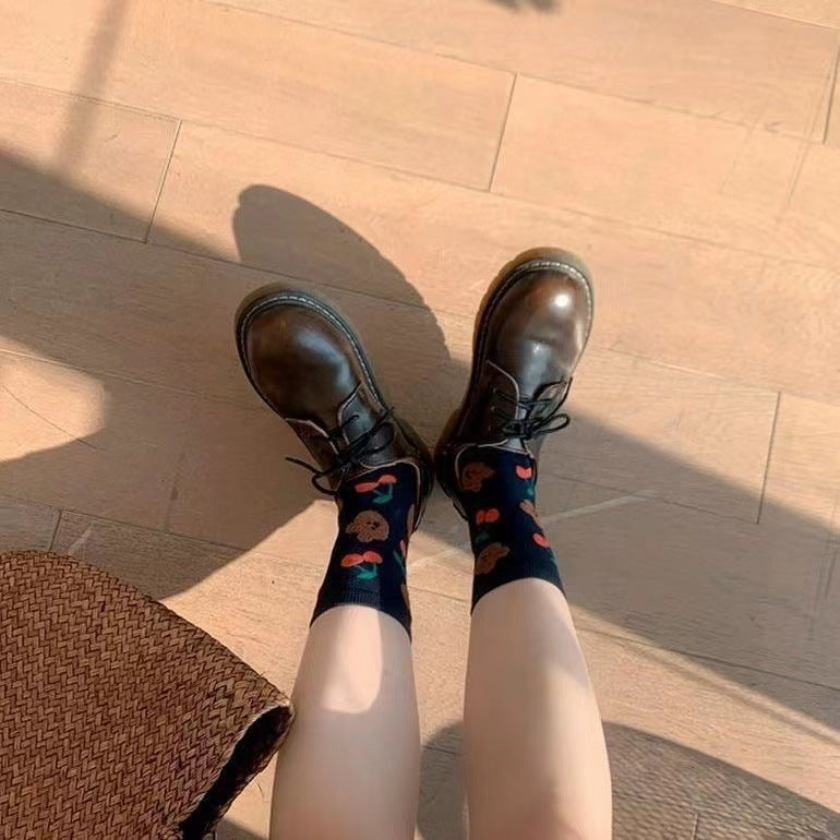 Cute Cartoon Cotton Crew Socks | Soft Novelty Socks for Women