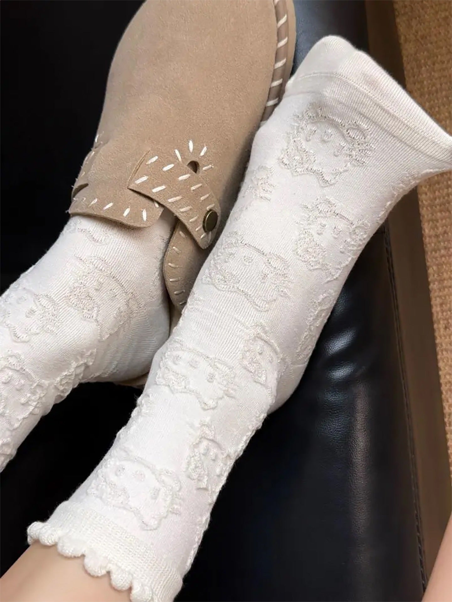 Cute Novelty Crew Socks for Women | Lightweight Cotton Socks