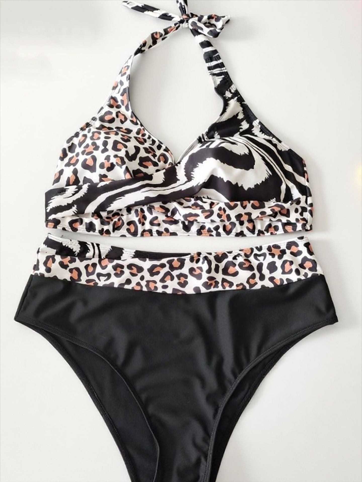 Plus Size Animal Print High Waist Bikini | Women's Swimwear