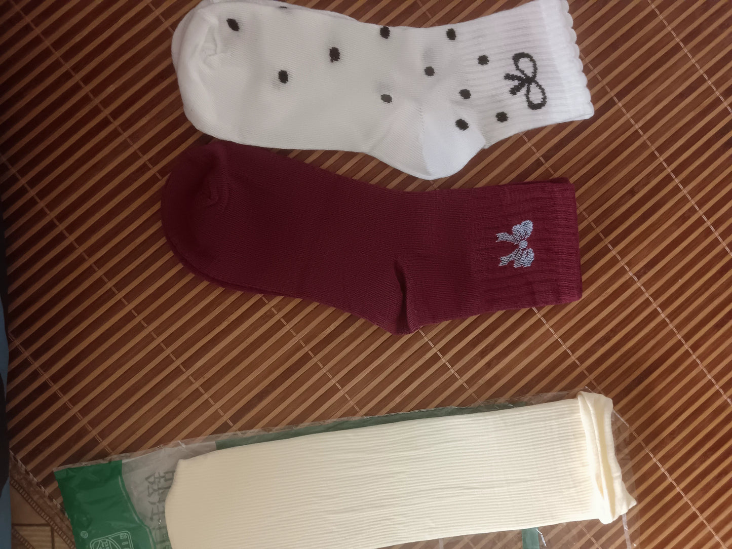 Cute Crew Socks for Women | Burgundy Casual Mid-Calf Socks