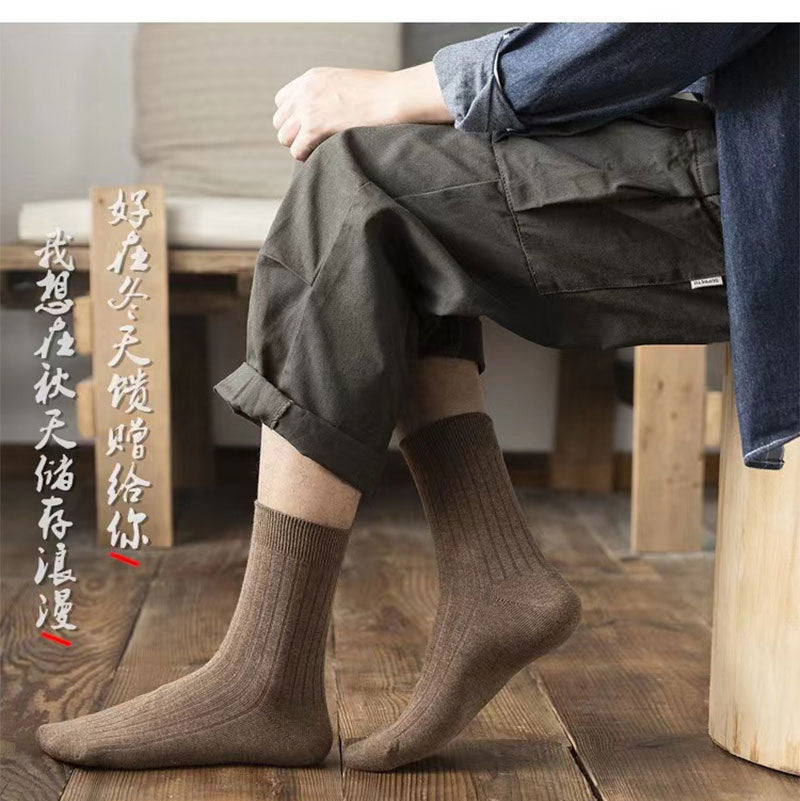 Combed Cotton Crew Socks for Men | Breathable Moisture-Wicking