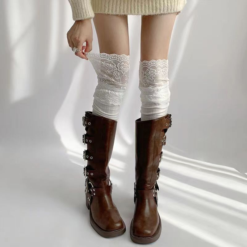 Women's Lace Thigh High Socks | Over The Knee Fashion Socks