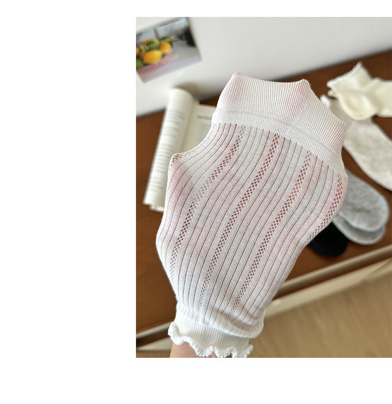 Breathable Mesh Ankle Socks for Women | Thin Summer Socks