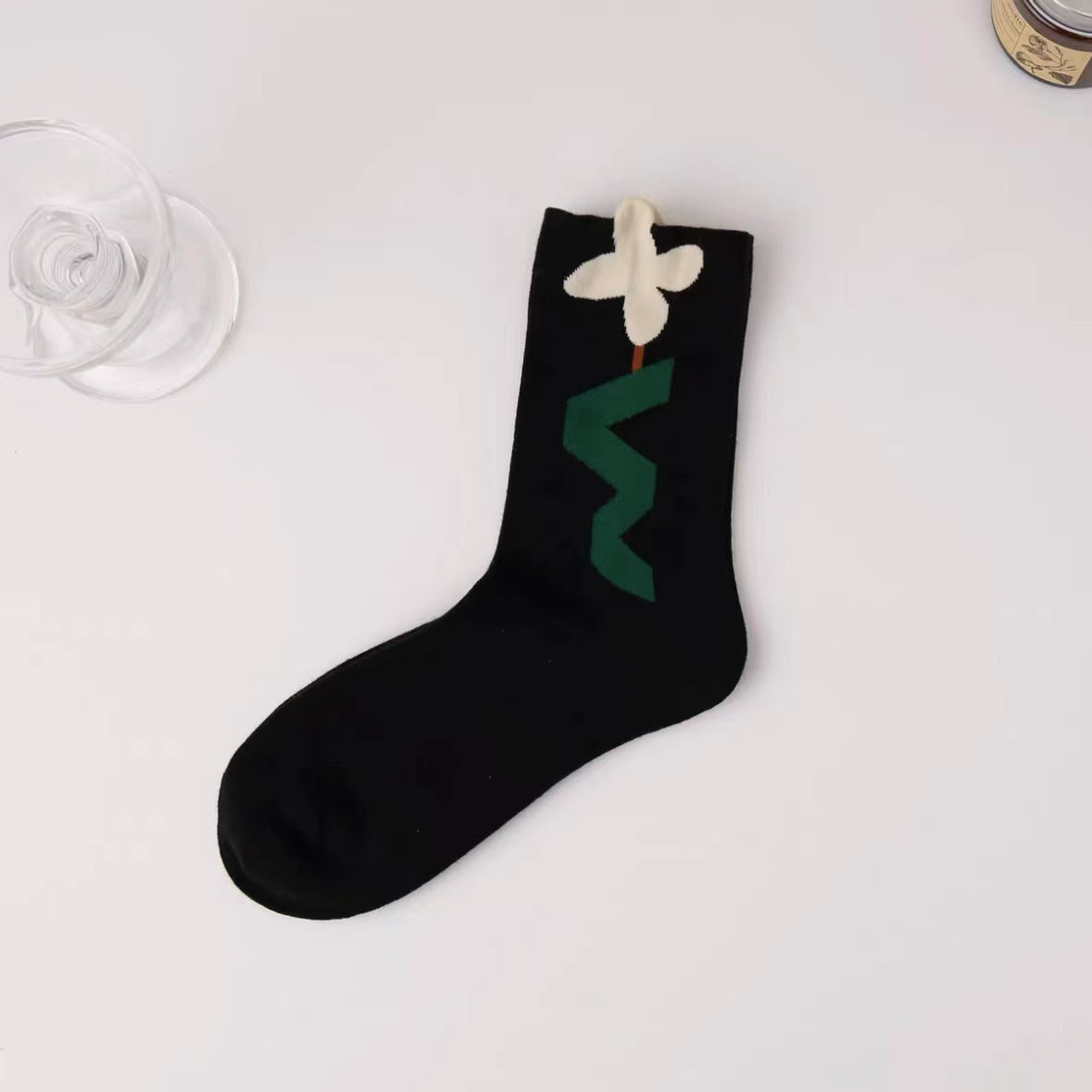 Cute Novelty Crew Socks for Women | Trendy Patterned Cotton Socks