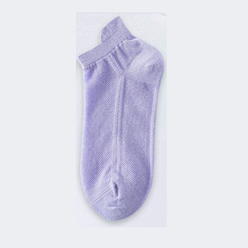 Breathable Mesh Ankle Socks for Women | Non-Blister Summer Candy Socks