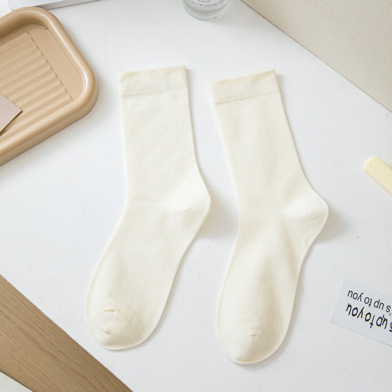 Soft Cotton Women's Crew Socks | Mid-Calf Casual Everyday Socks