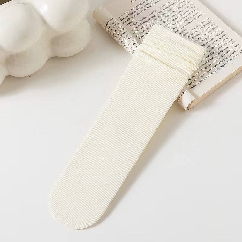 Thin Ice Silk Slouch Crew Socks for Women | Cool Summer Socks