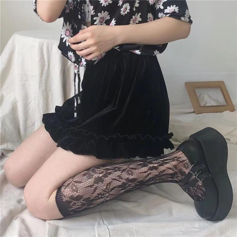 Lace Knee High Socks for Women | Sheer Breathable Summer Socks