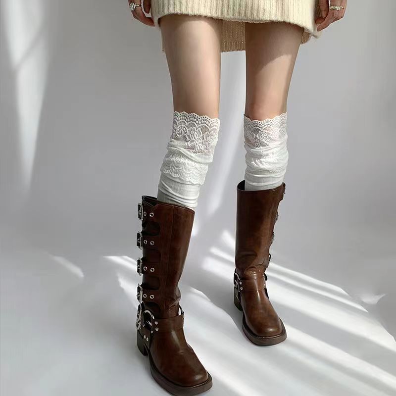 Women's Lace Thigh High Socks | Over The Knee Fashion Socks