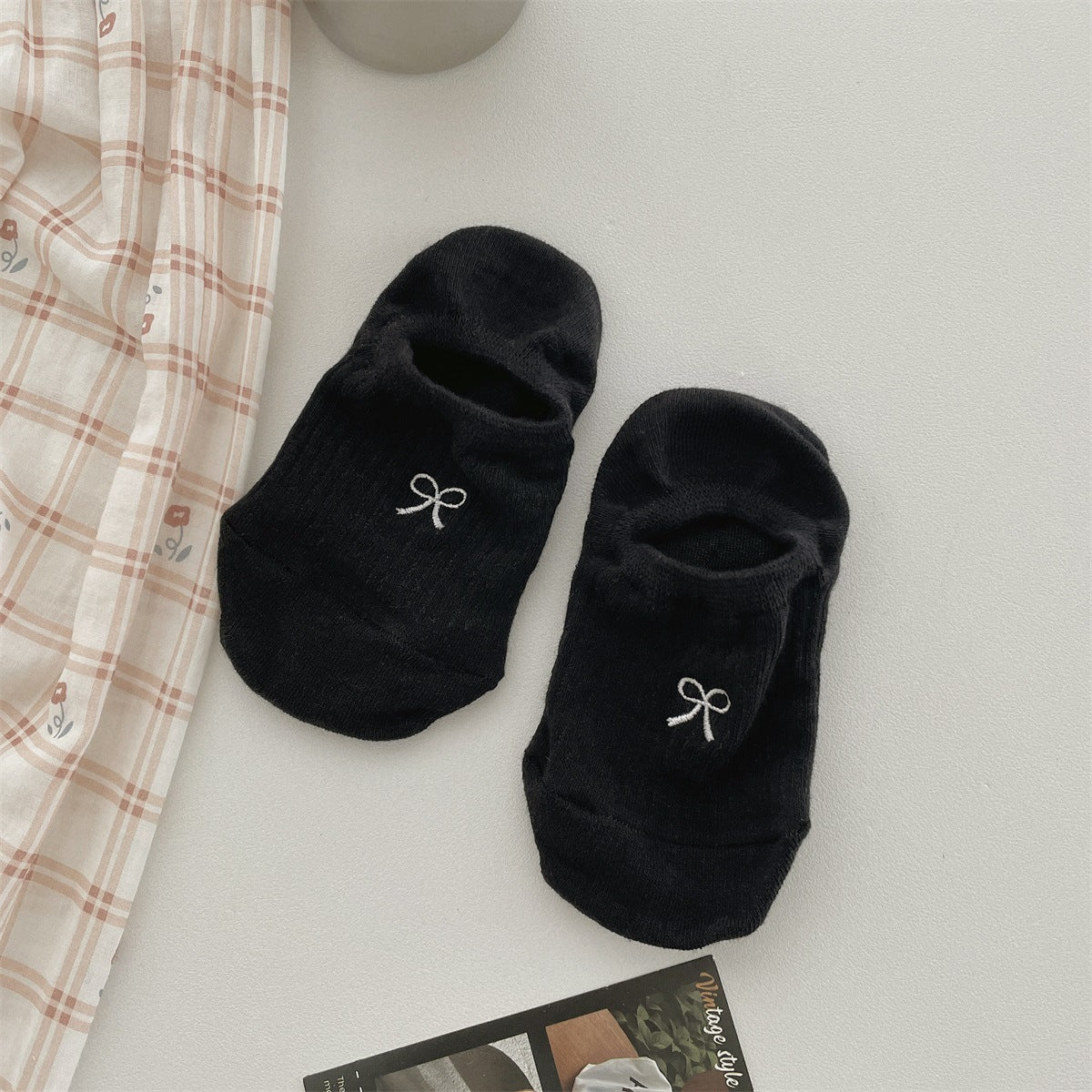 Non-Slip Cotton No-Show Socks for Women | Invisible Low Cut