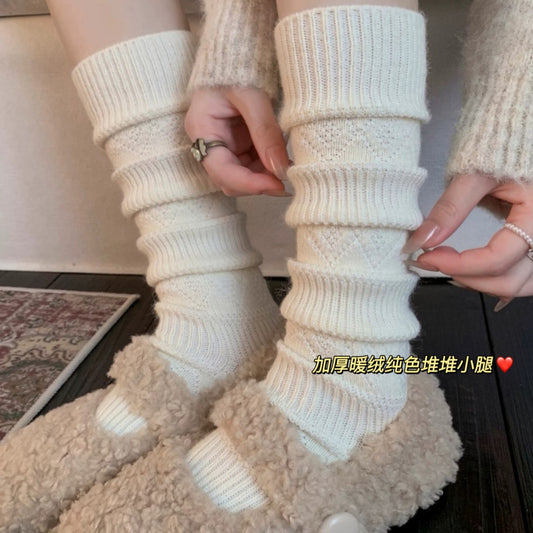 Thick Wool Cozy Calf Socks for Women | Warm Winter Slimming Socks