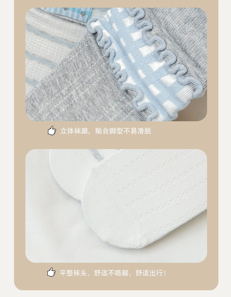 Cotton Crew Socks for Women | Seamless Breathable Fashion Socks