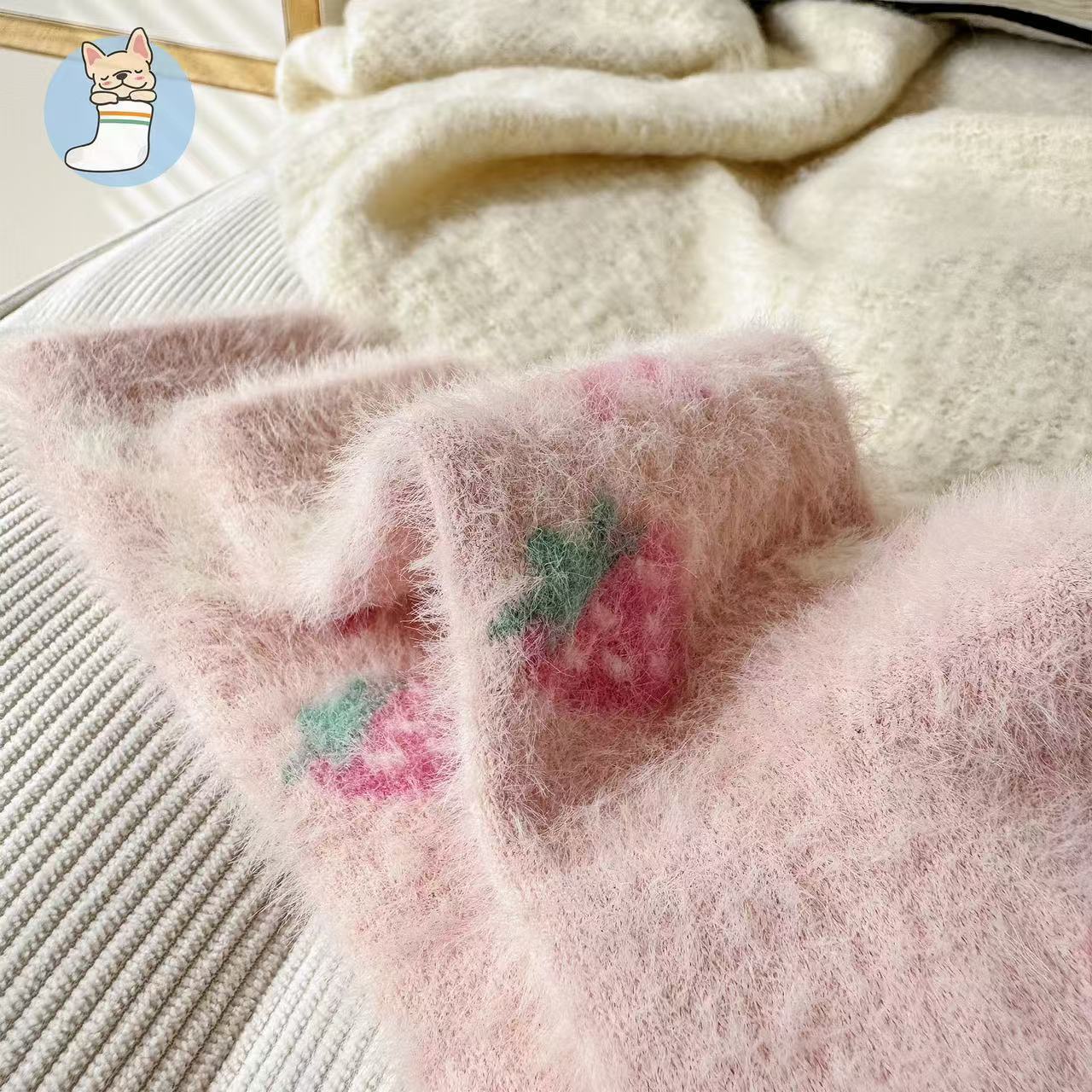 Cozy Fuzzy Crew Socks | Warm Plush Winter Women's Lounge Socks
