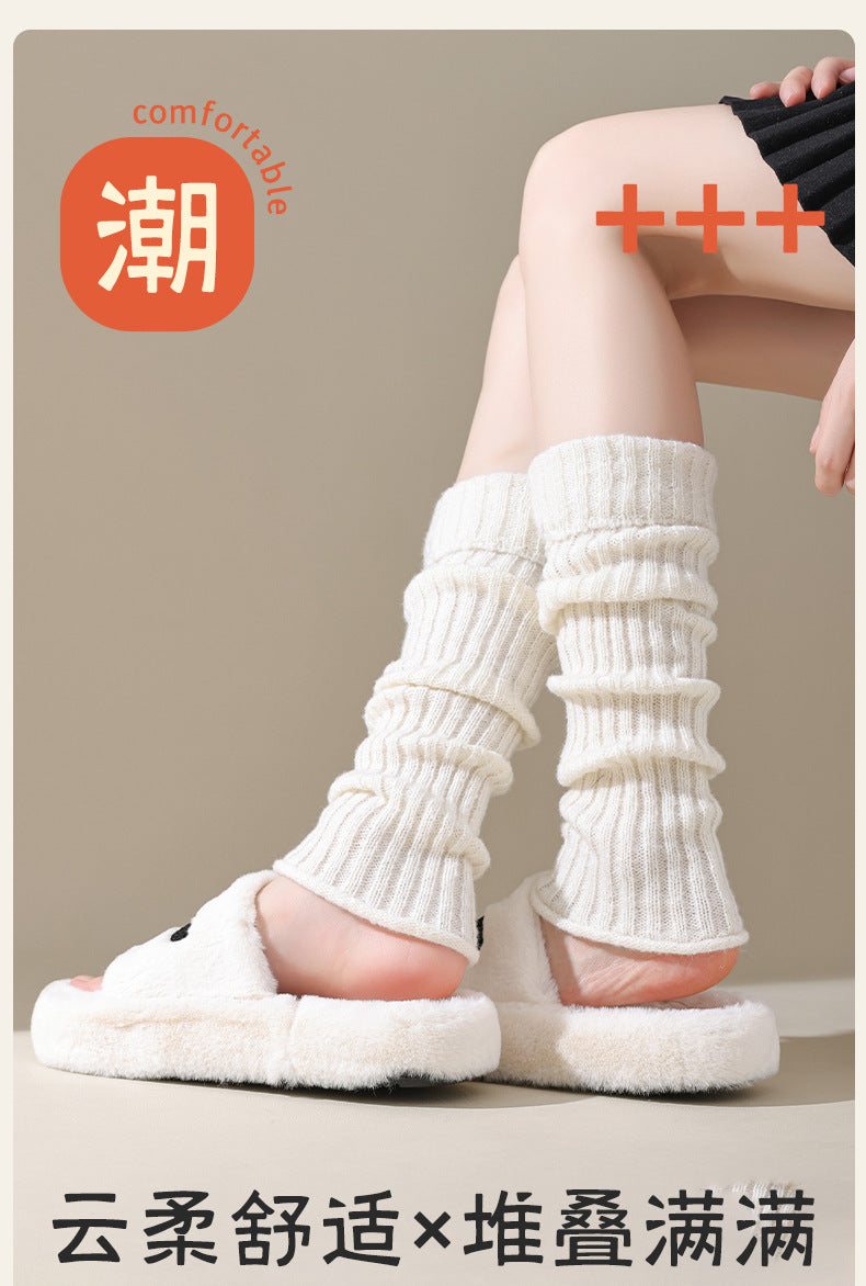 Cozy Bow Slouch Calf Socks | Warm Winter Leg Warmers for Women