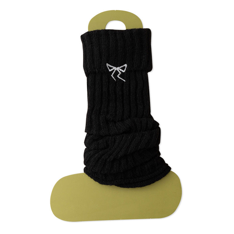 Cozy Bow Slouch Calf Socks | Warm Winter Leg Warmers for Women