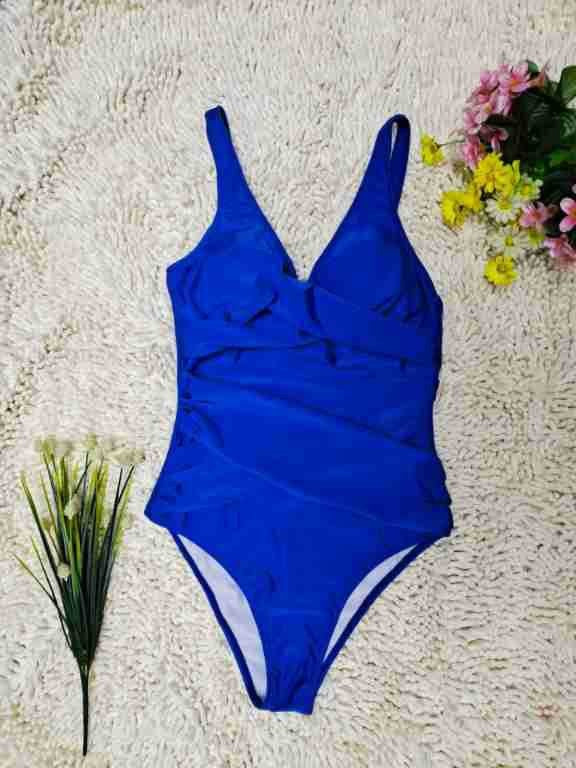 Deep V Crisscross Tummy-Control One-Piece | Sexy Women's Swimwear