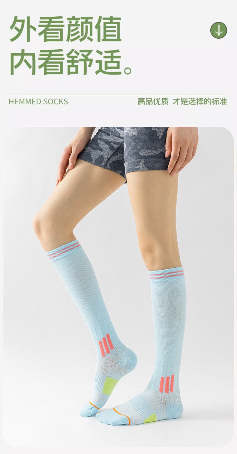 Women's Compression Calf Socks | Breathable Athletic Running Yoga Socks