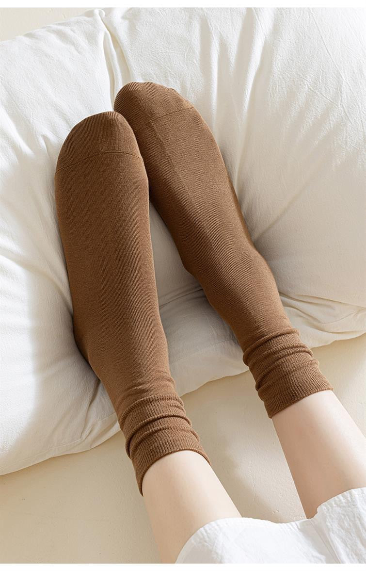 Slouch Crew Socks for Women | Soft Neutral Meillard Everyday Socks