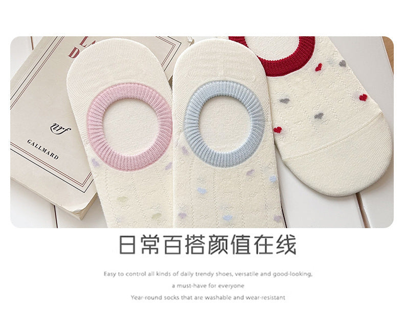 No Show Socks for Women | Cotton Non Slip Invisible Socks