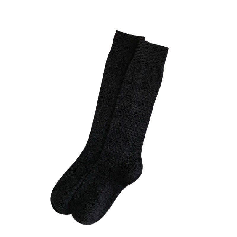 Solid Cozy Calf Socks for Women | Warm Knee High Winter Socks