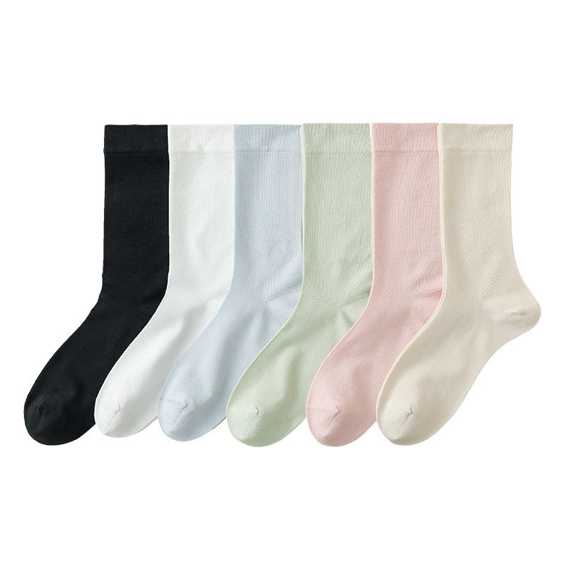 Mulberry Silk Slouch Crew Socks | Seamless Breathable Women's Socks