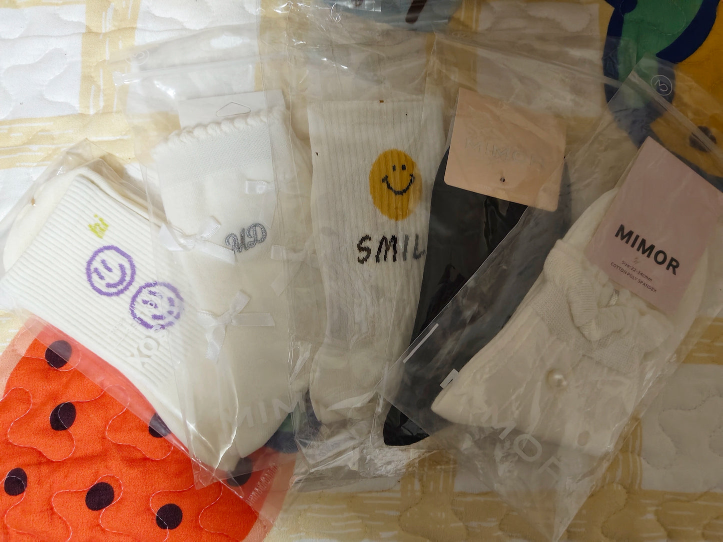 Trendy Graphic Crew Socks | Cotton Casual Athletic Socks for Women