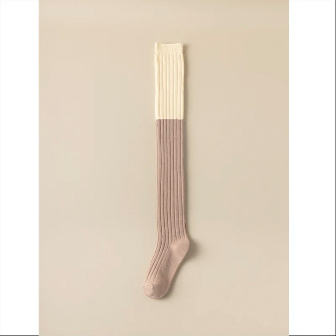 Color Block Striped Over-the-Knee Thigh High Socks For Women