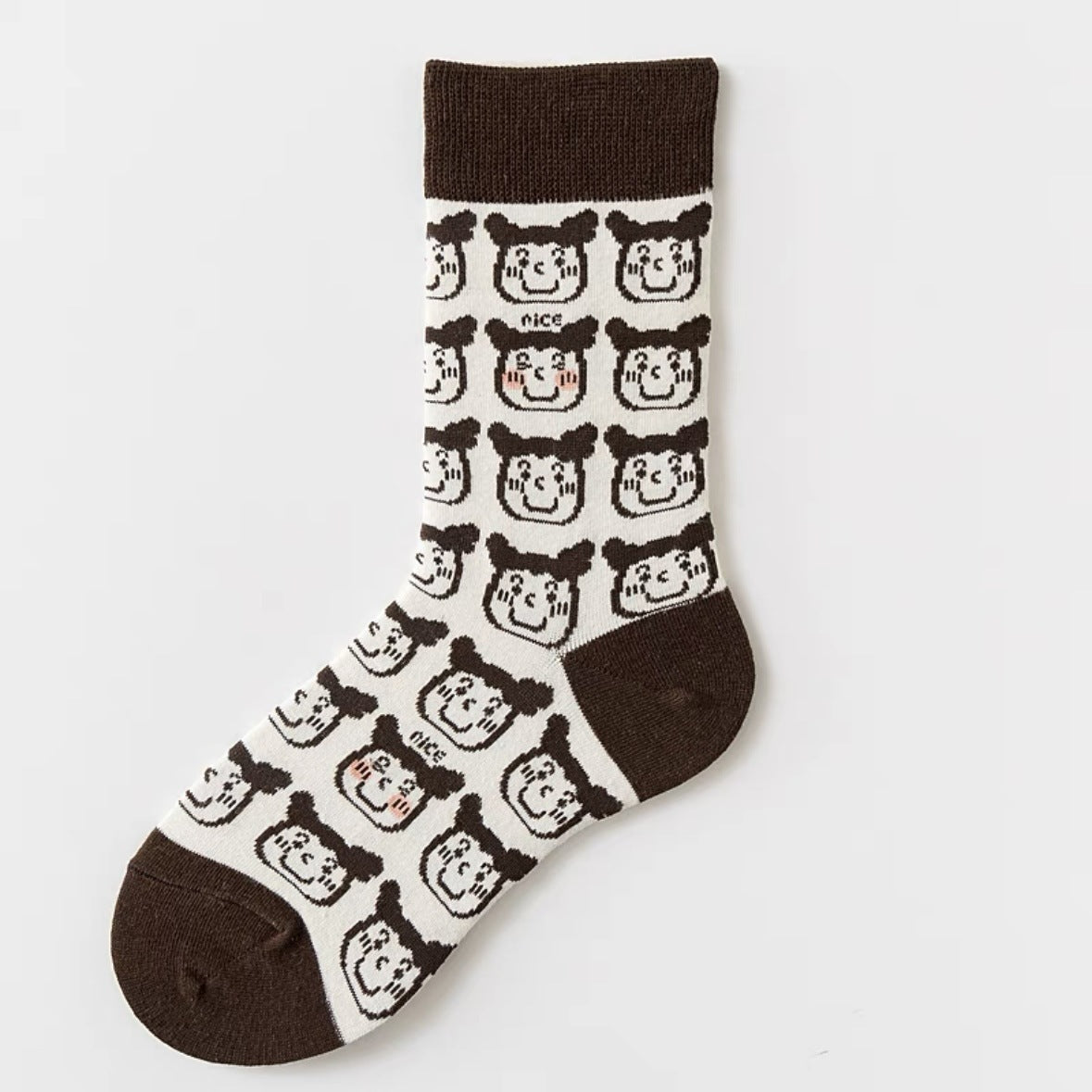 Cute Cartoon Novelty Crew Socks | Fun Patterned Cotton Socks for Women