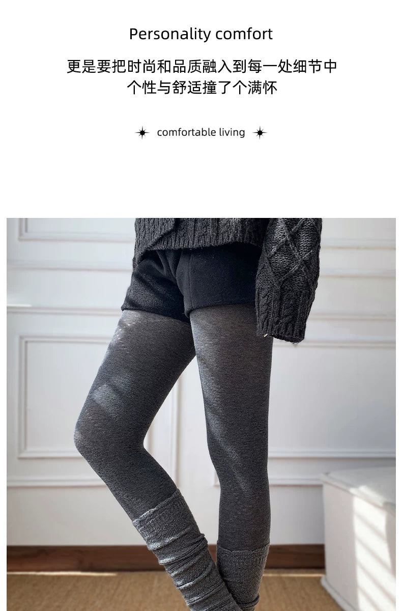Cozy Cotton Calf Socks for Women | Warm Winter Knit Socks