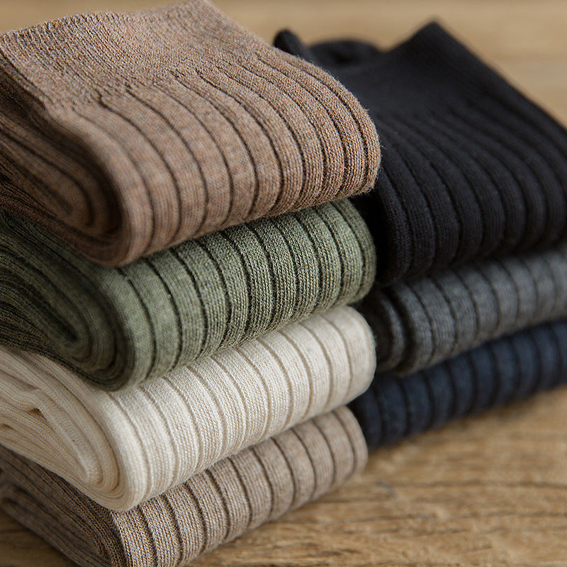 Combed Cotton Crew Socks for Men | Breathable Moisture-Wicking