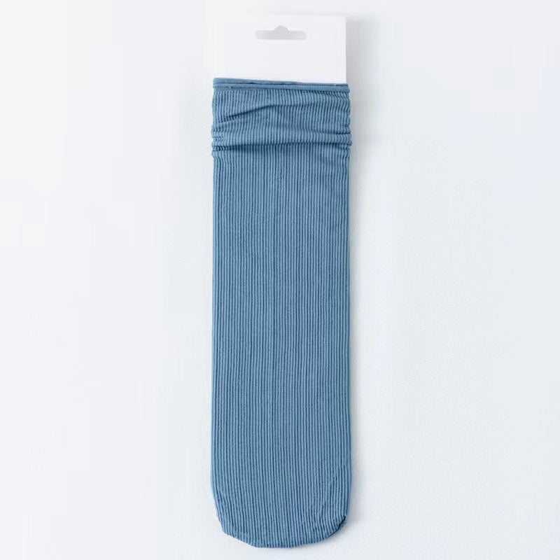 Thin Ice Silk Slouch Crew Socks for Women | Cool Summer Socks