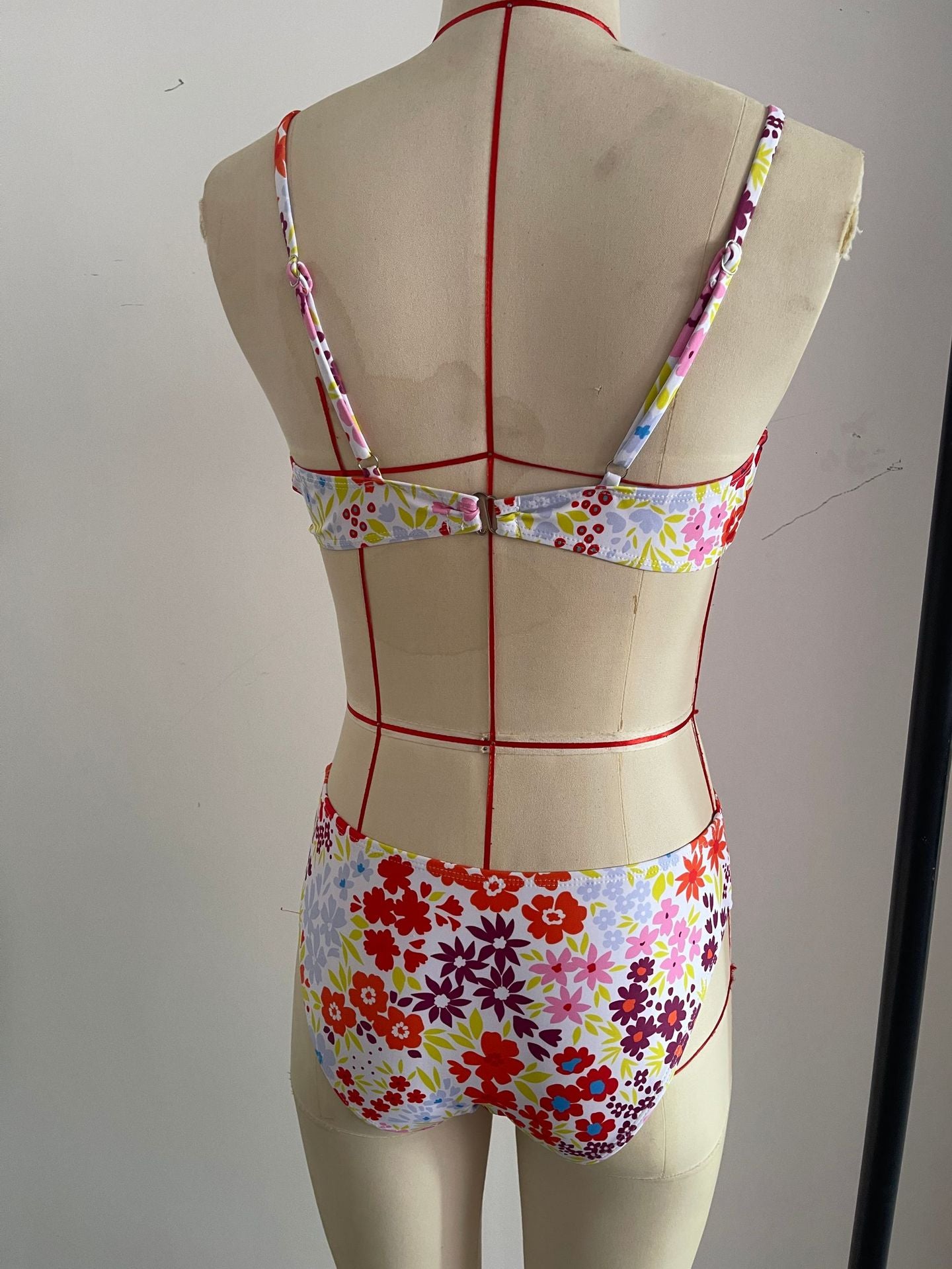 Floral Printed Scalloped Bikini Set | Sexy Women's Beach Swimwear