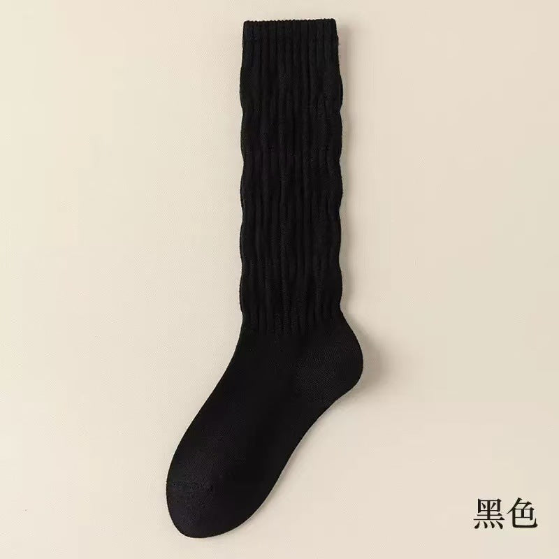 Cozy Slouch Calf Socks for Women | Solid Socks for Boots