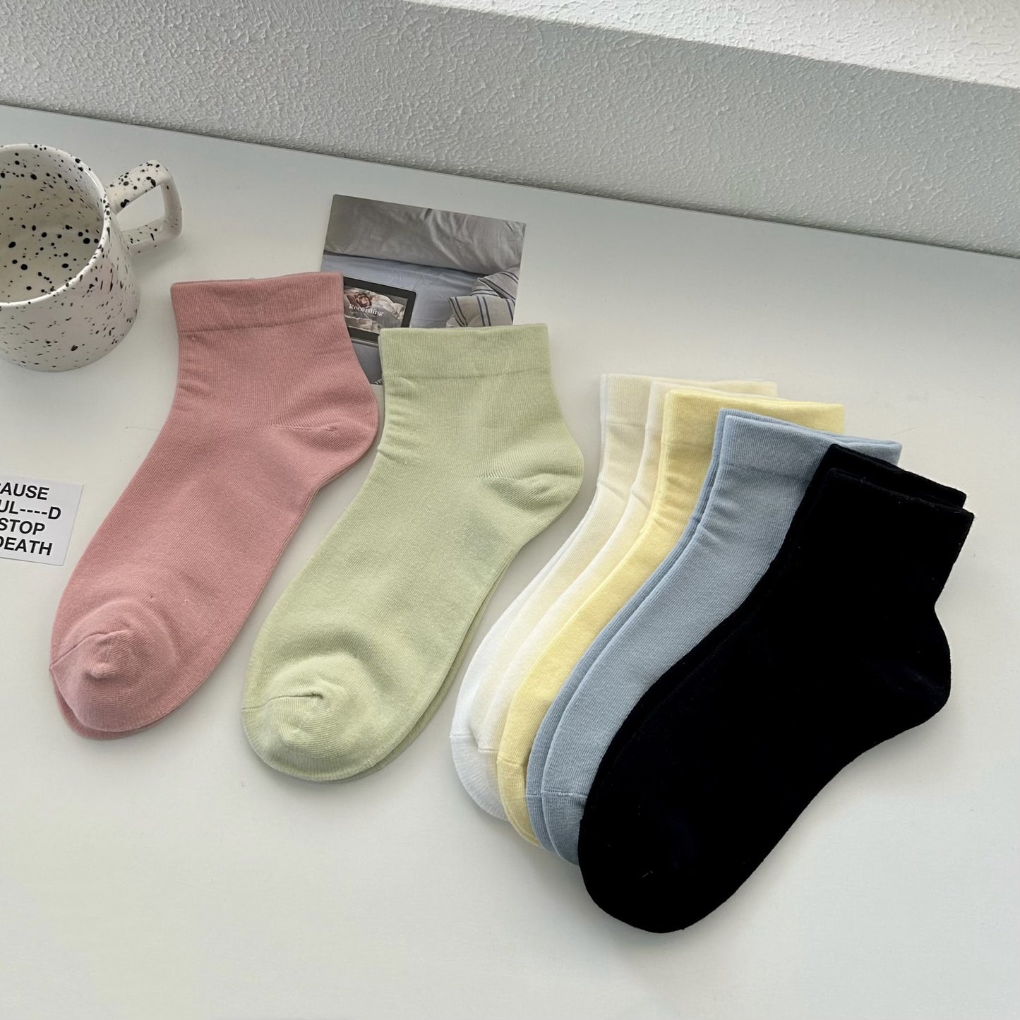 Loose Top Cotton Crew Socks | Maternity Postpartum Socks for Women